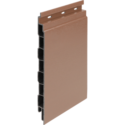 Keralit kunststof gevelbekleding Classic Houtnerf Bruingrijs