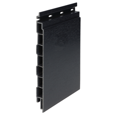 Keralit kunststof gevelbekleding Classic Houtnerf Zwartgrijs