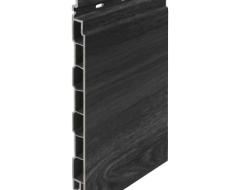 Keralit kunststof gevelbekleding houtstructuur Zwart eiken