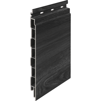 Keralit kunststof gevelbekleding houtstructuur Zwart eiken