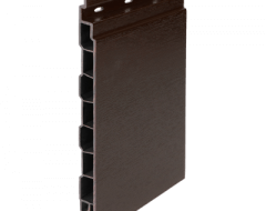 Keralit kunststof gevelbekleding houtnerf Donkerbruin