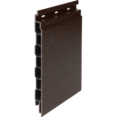 Keralit kunststof gevelbekleding houtnerf Donkerbruin