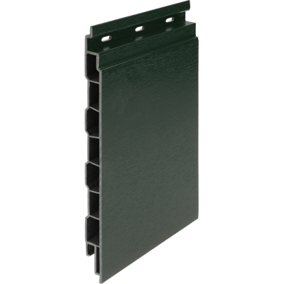 Keralit kunststof gevelbekleding houtnerf Donkergroen