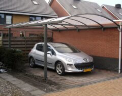 Danenberg Shop - Carport CP10 antraciet muuraanbouw