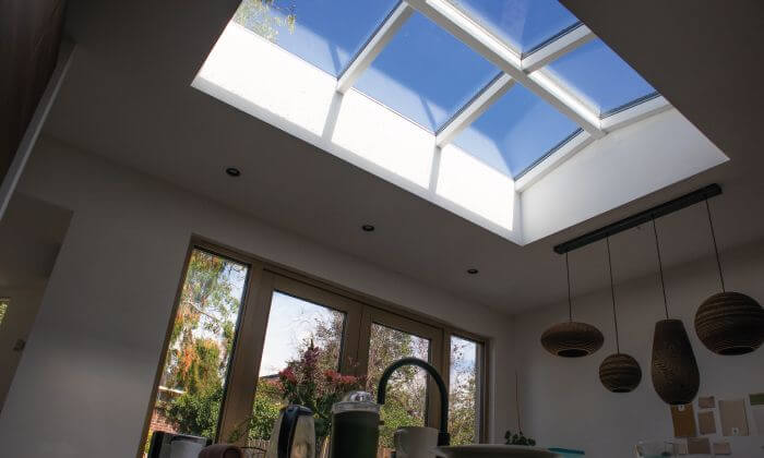 lichstraat zadeldak met hr isolatie glas