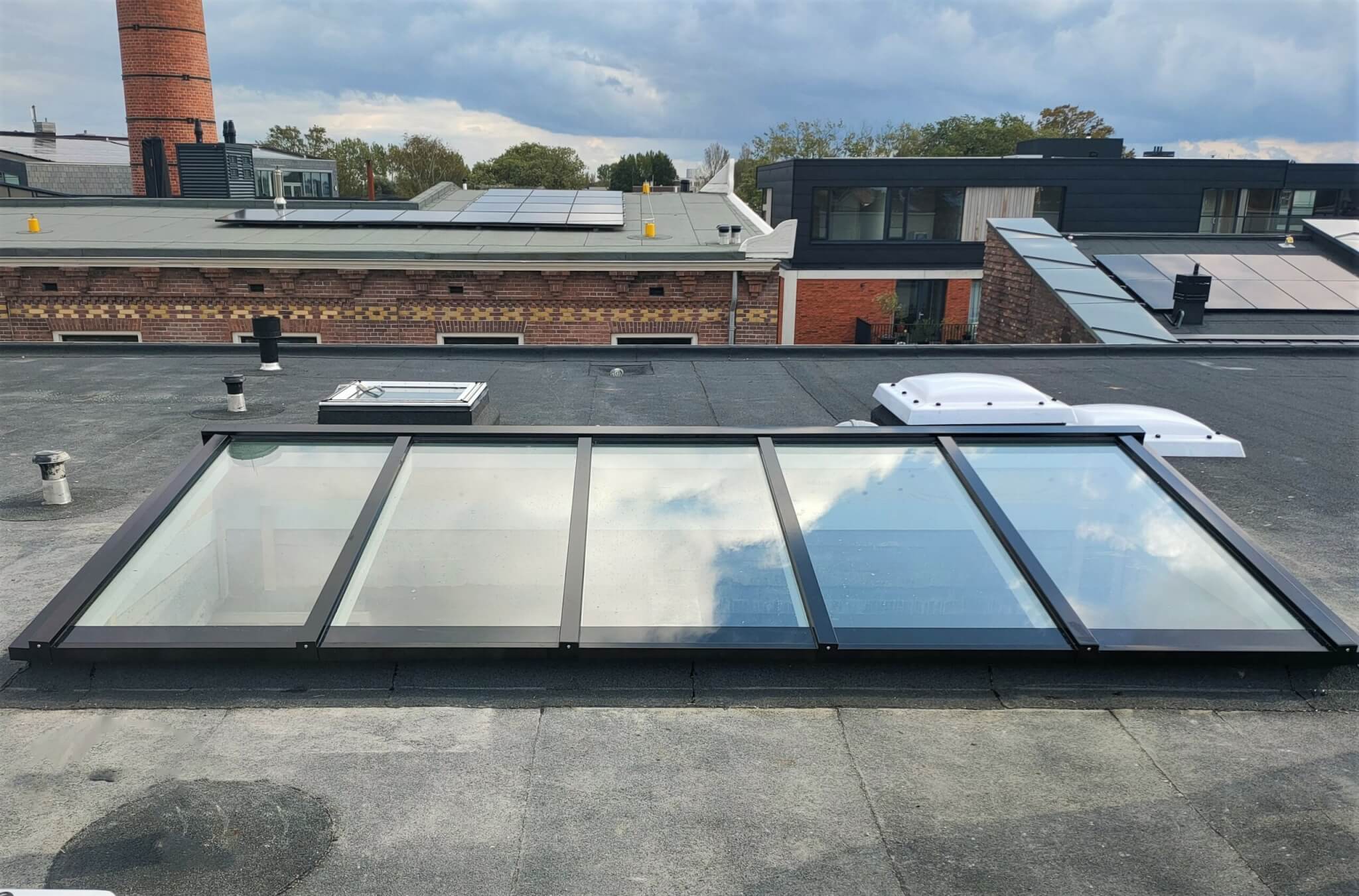 Lichtstraatlessenaar hr++ isolatieglas antraciet