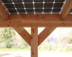 Douglas hout frame en staanders solar veranda