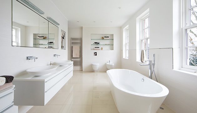 Florence Plafond wit in badkamer