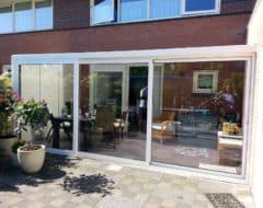 Aluminium schuifpui 3 delig Aliplast wit Schagen