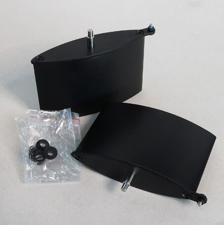 Danenberg Shop Louvres - Louvre Montageset Draaibaar zwart