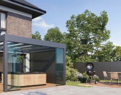 Danenberg Shop - Aluminium Terrasoverkapping Cubo Ezie - Muuraanbouw