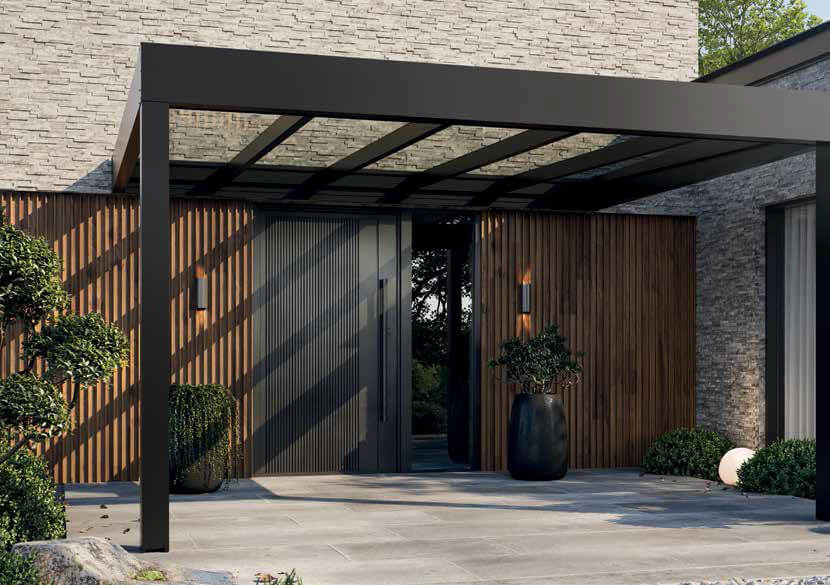 Danenberg Shop - Aluminium Terrasoverkapping Cubo Ezie - Muuraanbouw