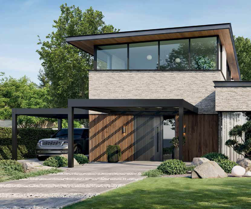 Danenberg Shop - Aluminium Terrasoverkapping Cubo Ezie - Muuraanbouw