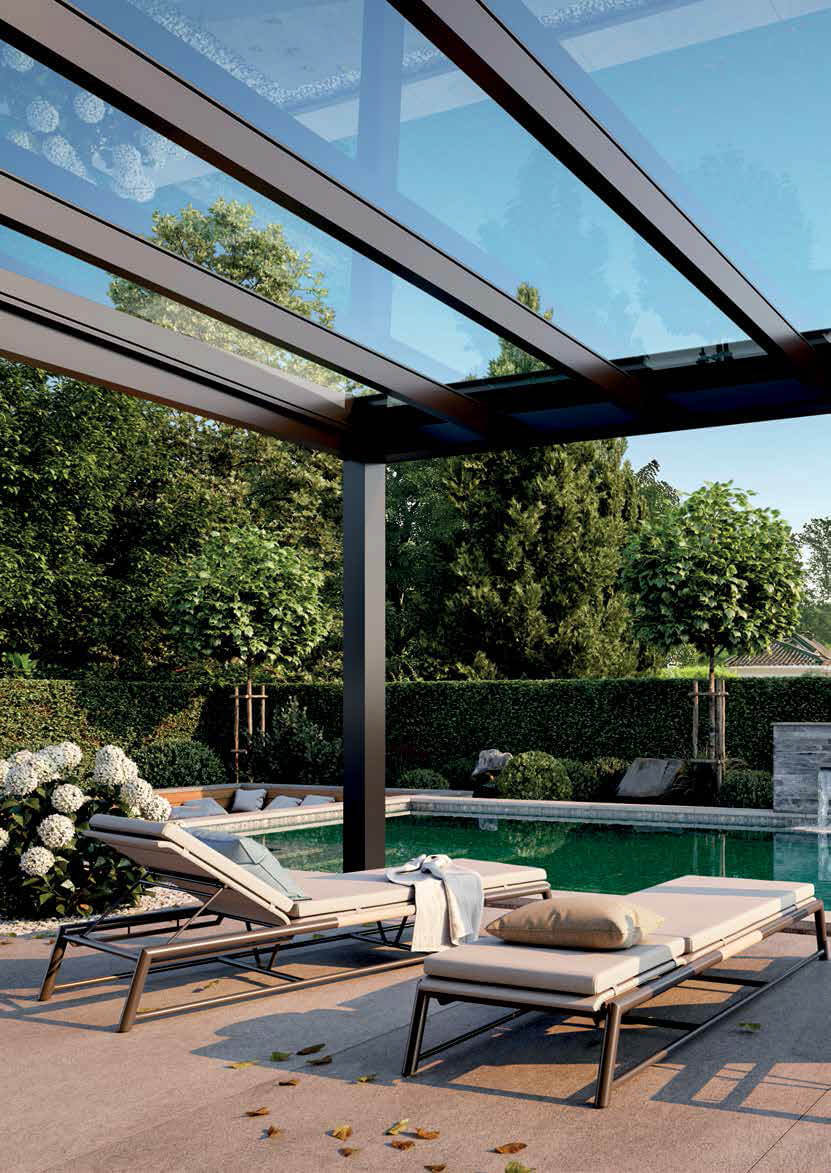 Danenberg Shop - Aluminium Terrasoverkapping Cubo Ezie - Muuraanbouw