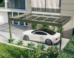 Danenberg Shop - Aluminium Terrasoverkapping Cubo Solar - Muuraanbouw